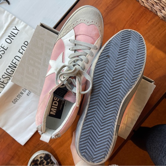 Pink and silver golden goose sneakers - Picture 4 of 10